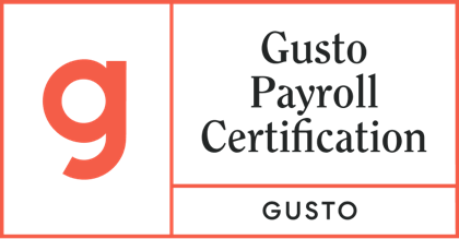 Gusto Payroll Certification badge