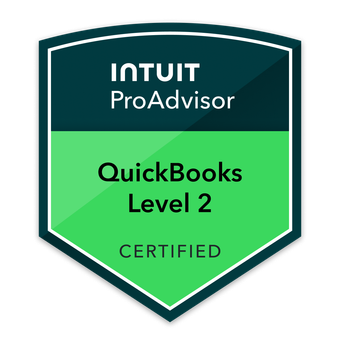 Intuit ProAdvisor QuickBooks Level 2 Certified badge