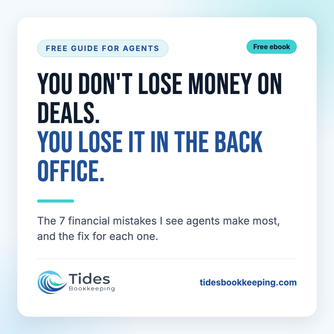 Agent money mistakes: The back office